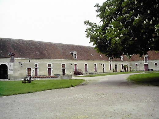 The farm buildings at Chateau d'Argy