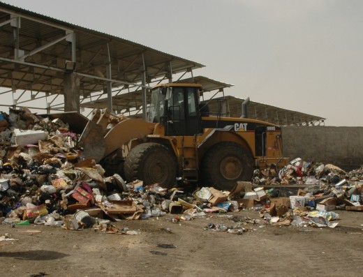 I found this picture with the keyword "transfer station" and the one above with "dump." They look the same with me, but most of the "dumps" were in the third world and therefore not applicable here.