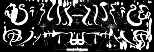 "Alien Symphony" - original multimedia work on paper by Robert Kernodle