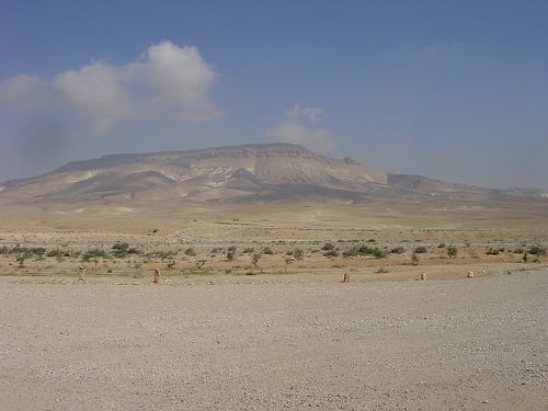 A mountain in The Syrian Desert