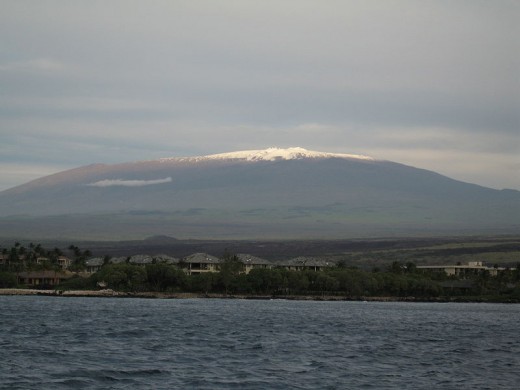 Mauna kea in Hawaii, is an example of shield volcano. It is the tallest mountain in the world, when measured from sea level.