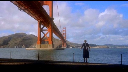 Beneath the Golden Gate Bridge.