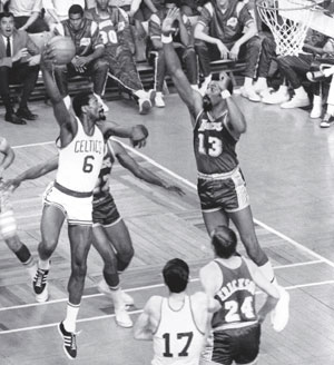 The Lakers came up short against Boston in the 60's