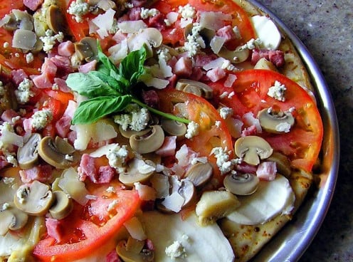 "Healthy Thin-Crust Pizza"