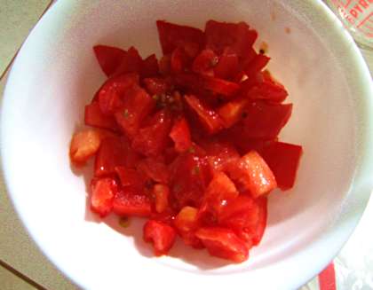Chopped tomatoes / Photo by E. A. Wright