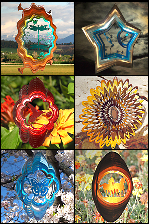 Yard and Garden Wind Spinners