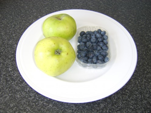 Apples and Blueberries