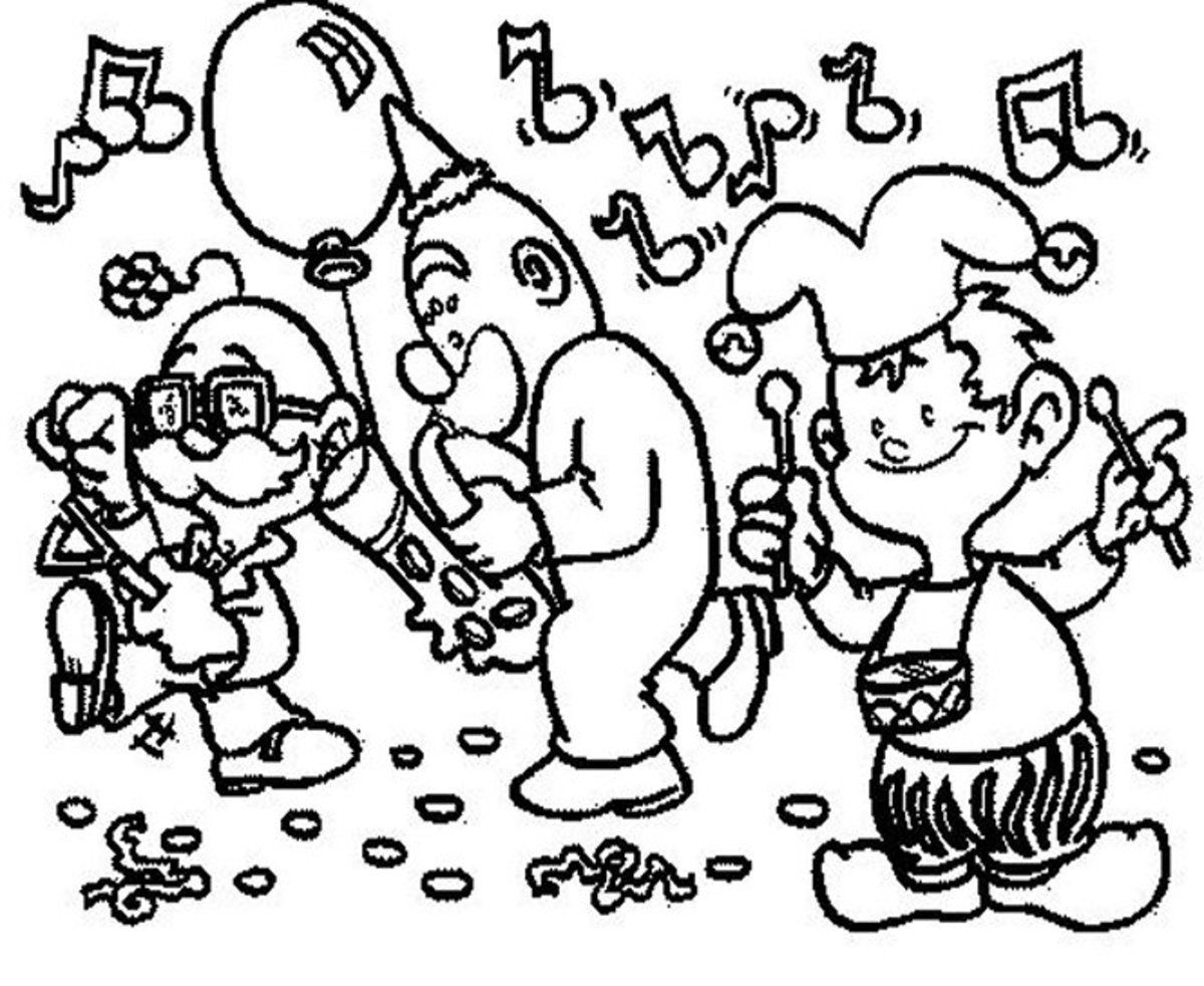 Musical Instruments Kids Coloring Pages Free Colouring Pictures to Print
