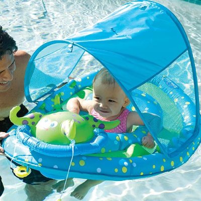 baby spring float sun canopy by swimways courtesy of Amazon