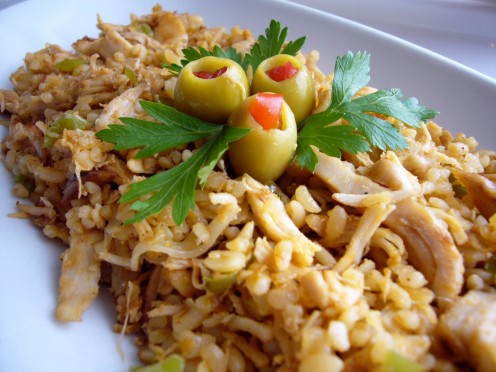 "Chicken & Bulgur Pilaf Leftovers"  (Photo by Loren Akten)