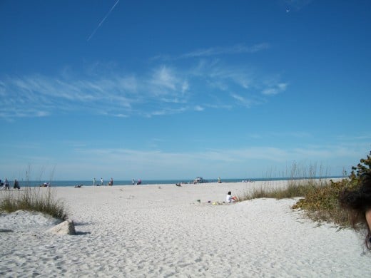 South beach of Boca Grande -- taken just before we left and a few more people had arrived.