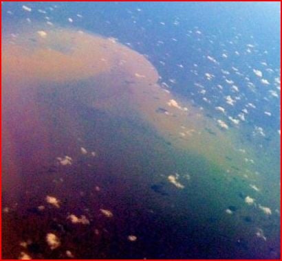 Oil as seen from 30,000 feet.