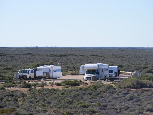 The Grey Nomads checking out the "The Great Australian Bight"