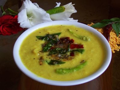 Parripu curry (red lentils curry)