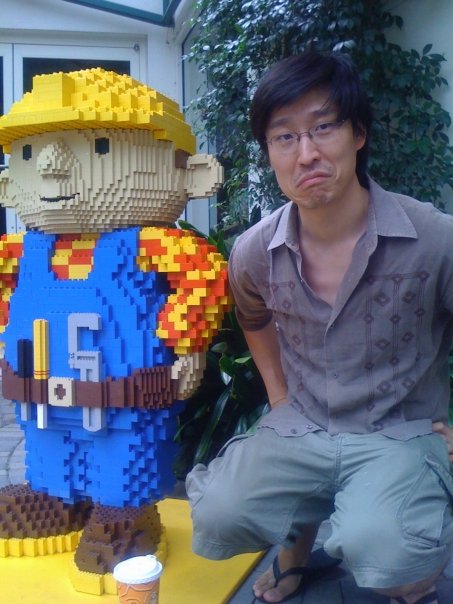 I personally promise to squat next to this Lego-handyman unless you take your kids to Legoland California right away. Please take them soon because I will be unable to maintain this position for long and I need to use the restroom urgently.