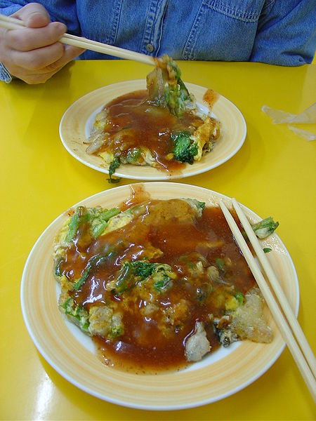 oyster omelette with starch