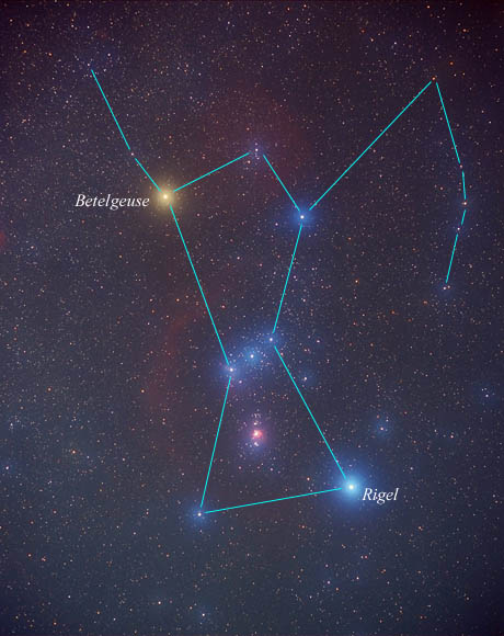 Betelgeuse is a red giant in the Orion constellation