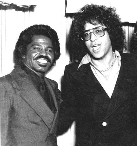 Bob Rook, music lawyer, with James Brown in 1977.