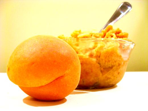 Homemade apricot sorbet / Photo by E. A. Wright