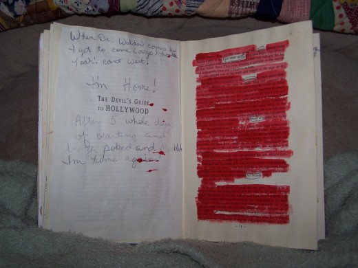 Found poetry in altered book