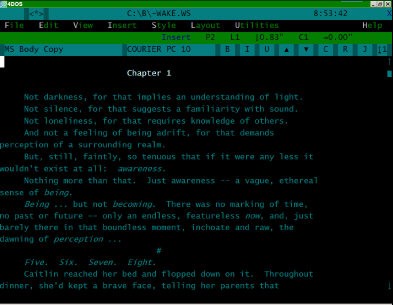 Wordstar 4 I never could get the hang of pagination with this software.