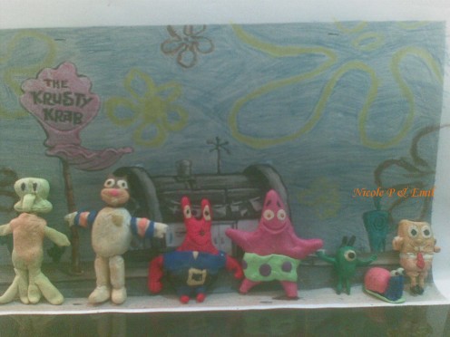 SpongeBob Squarepants Clay Models made by Emil