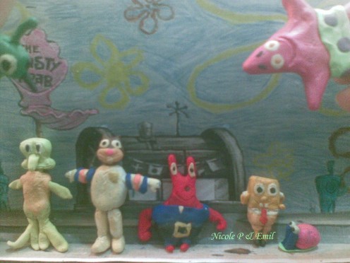 SpongeBob Squarepants and friends, Clay Models
