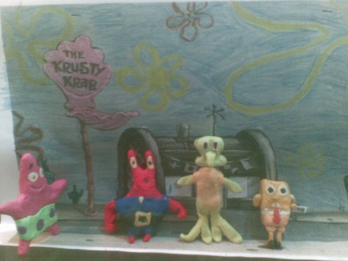 Sponge Bob Squarepants Clay Models