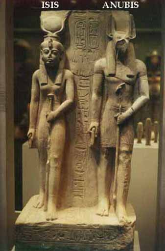 Isis and Anubis. Image credit:theunexplainedmysteries.com