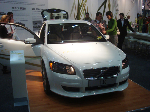 The Volvo C3, runs on biofuel.