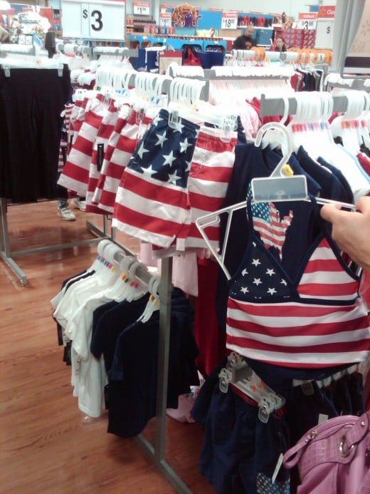 However, there was still a good supply of 4th of July young children's' clothing that a chihuahua could also wear .