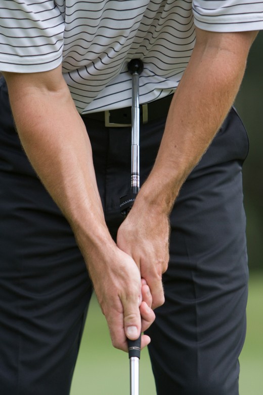 Save strokes with a belly putter