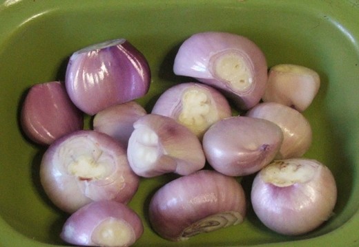 Shalots or baby onions