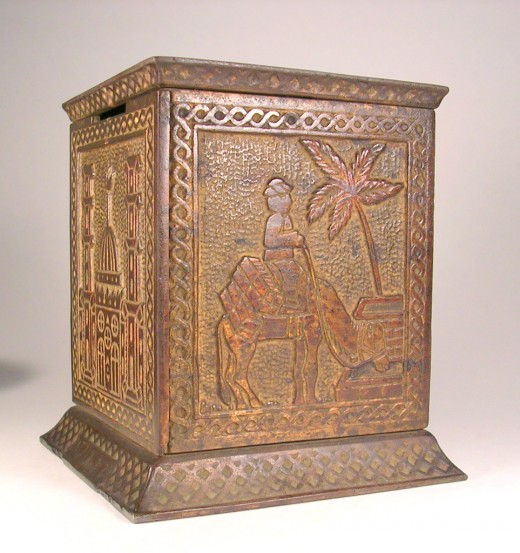 Cast Iron "Arabian" Safe. Photo by Sally's Trove.