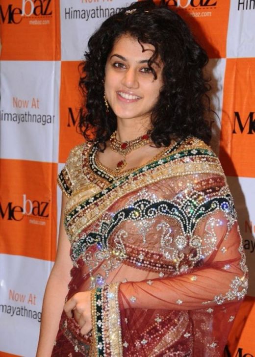 Tapasee in saree pic