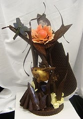 Chocolate sculpture. Image courtesy of Flickr.com:Carabou; through a Creative Commons License.