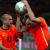 Outraged Netherlands' Joris Mathijsen, right, throws the ball as his teammate Wesley Sneijder tries to stop him after Spain's Andres Iniesta scored the winning goal. Outraged Netherlands' Joris Mathijsen, right, throws the ball as his teammate Wesley Sneijder tries to stop him after Spain's Andres Iniesta scored the winning goal.