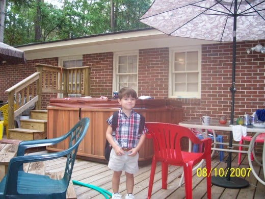 Jonathan was ready for his first day of pre-K!