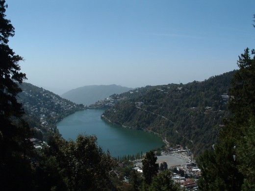 The Naini Lake - Green Emerald Eye