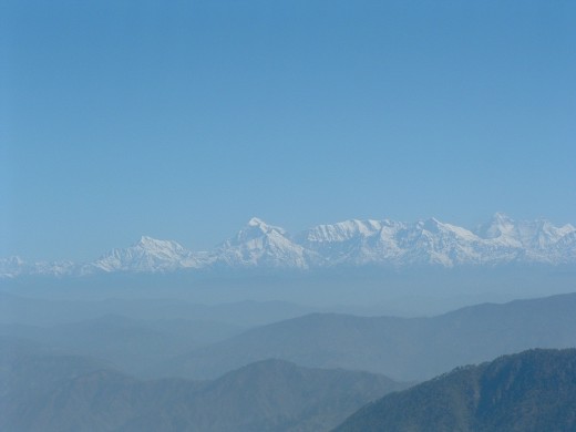 View of The Himalayan Peaks