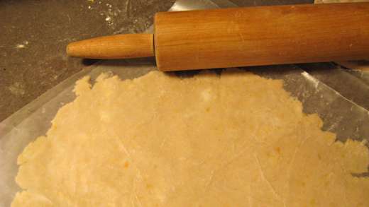 Roll the lemon zest dough into a thick slab, and don't worry about uneven edges / Photo by E. A. Wright