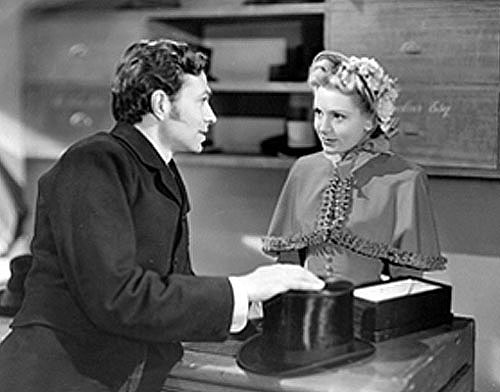 With James Mason in Hatters Castle in 1942