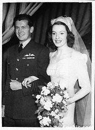 Wedding to Anthony Bartley, 1945