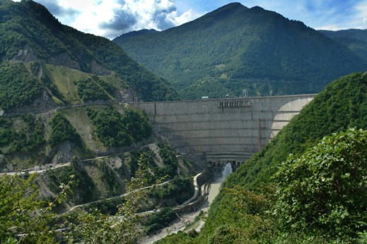 The Inguri Dam.