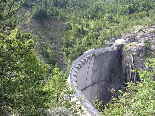 The Vajont Dam.