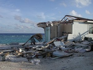 A house destroyed during Hurricane Ivan.