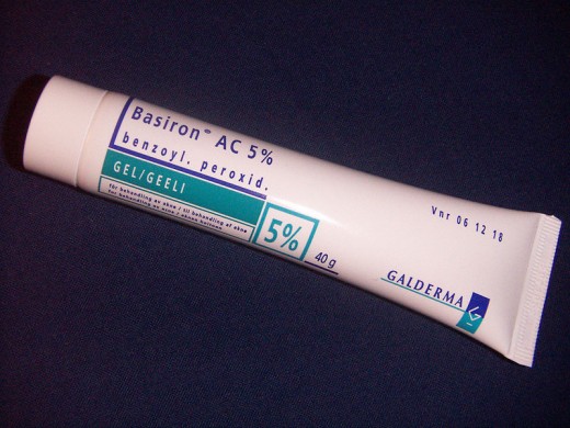 Benzoyl peroxide gel, used for treatment of mild acne.