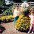 My mother and niece next to a topiary bride at Columbia Gorge Hotel My mother and niece next to a topiary bride at Columbia Gorge Hotel