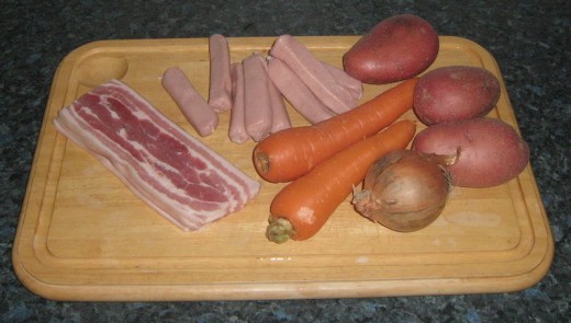 Ingredients for Irish Coddle
