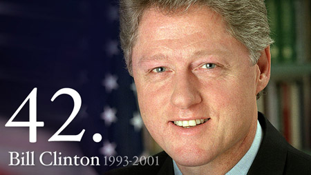 42nd President of the United States - Courtesy of www.whitehouse.gov